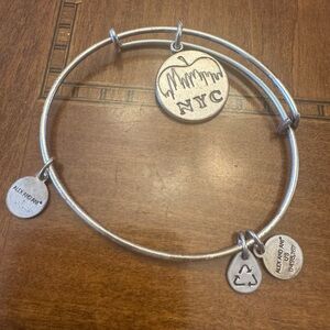 Alex and Ani Silver NYC Charm Bracelet